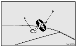 Mitsubishi Lancer: Antenna. To install